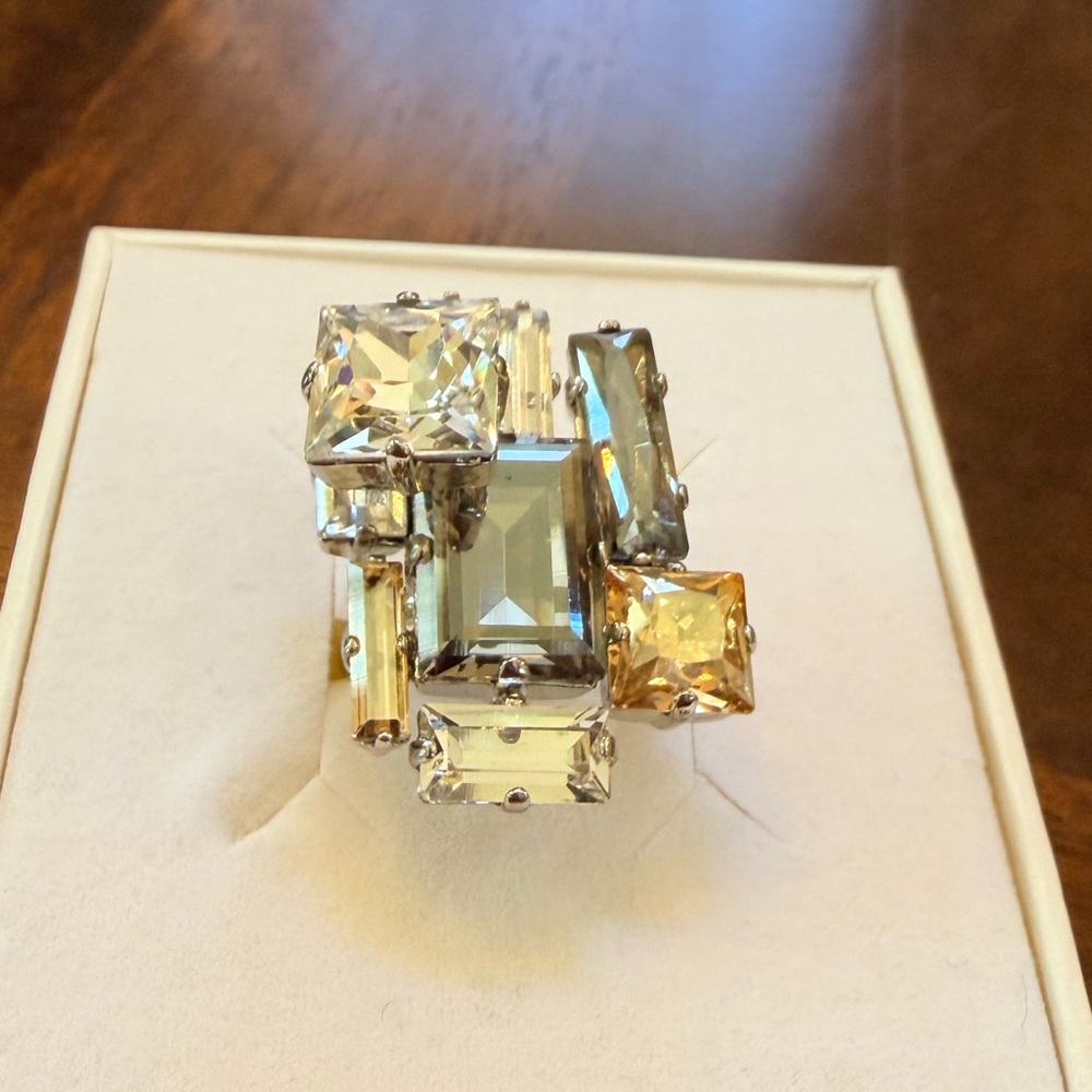 Atelier Swarovski Manhattan Geometric Ring